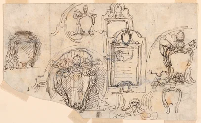 Disegno, schizzi, 1740-58