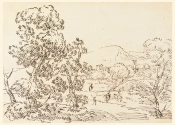 Disegno, Paesaggio boschivo, 1750-1770