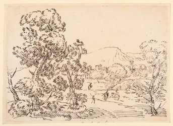 Disegno, Paesaggio boschivo, 1750-1770