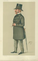 Generale Sir Thomas Montagu Steele, Aldershot, 20 luglio 1878, caricatura di Vanity Fair