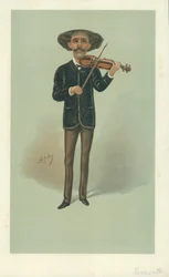 Senor Pablo Martin Meliton Sarasate, 25 maggio 1889, caricatura di Vanity Fair