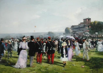 La fine delle corse ad Auteuil, c.1893