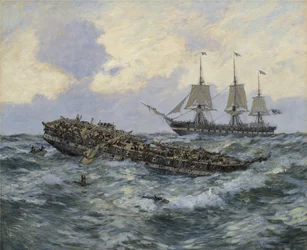 Scontro tra la fregata americana Constitution e la H.M.S. Guerriere