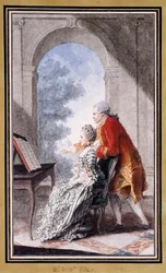 John Wilkes e Miss Gertrude Carmontelle