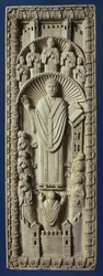 Un arcivescovo tra il suo coro, c.875 d.C.