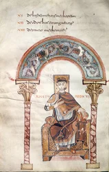 Ms CCII fol.91v Apollo Medicus, da Etymologiae di Isidoro di Siviglia
