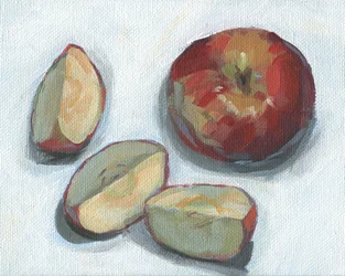 Mele appena tagliate