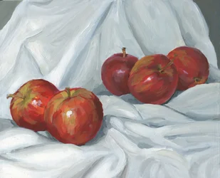 Mele rosse fresche