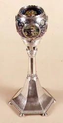 Lampada smaltata plique-à-jour, 1905-12