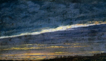 Cielo serale nuvoloso