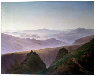 Mattino in montagna, prima del 1823.