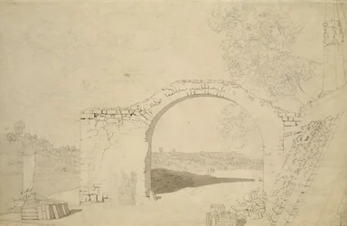 Paesaggio Fluviale con un Arco (incompiuto)