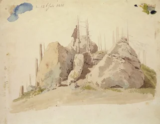 Roccia e Albero: studio incompiuto, 12 luglio 1810