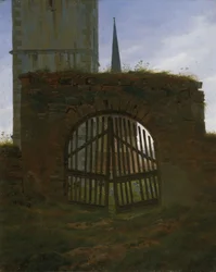 La porta del cimitero, 1825-30 circa (olio su tela)
