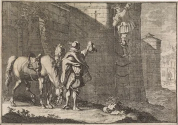 Il generale Hans Georg von Arnim-Boitzenburg fugge dalla prigione tramite una scala di corda, 1638