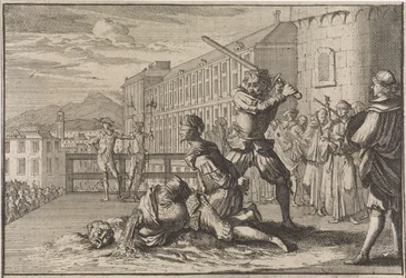 Decapitazione del marchese di Cinq-Mars e François De Thou, 1642