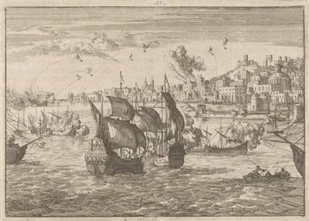 Genova bombardata dalla flotta francese, 1684