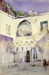 Cortile, Monastero delle Capucine, Amalfi, 1898
