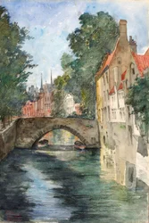 Sul canale, Bruges, 1928
