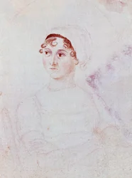 Ritratto di Jane Austen, c.1810 (matita e acquerello su carta)