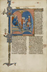 Pagina di un manoscritto del Vidal Mayor di Vidal Canellas, copiato da Michael Lupi de Candiu, c.1290-1310