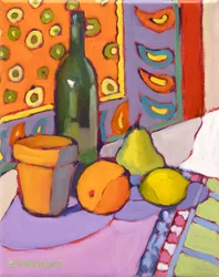 Piantare semi di meraviglia, 2024 (olio su tela)