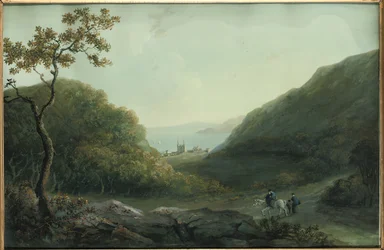 Castello di Penrhyn, vicino a Bangor, Gwynedd, Galles del Nord, prima del 1820