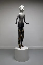 Twinkle, 2014 (pittura a olio su bronzo con base in bronzo dipinto)