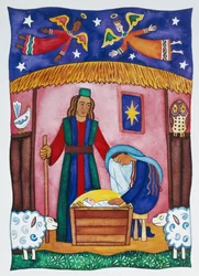 Natività con angeli