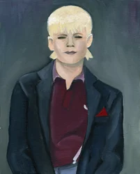 Ragazza skinhead, 2005 (olio su tavola)