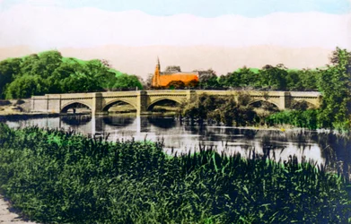 Ponte sul fiume Tamigi a Clifton Hampden, 1926