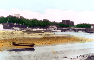 Castello di Rhuddlan, vicino a Rhyl, Denbighshire, 1926