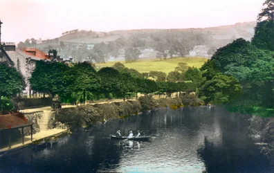 Il fiume Derwent a Matlock, Derbyshire, 1926