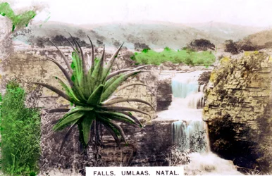 Cascate di Umlaas, Sudafrica, c1920