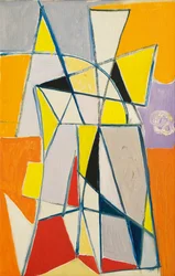 Composizione astratta, 1949 circa (olio su tela)