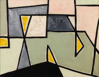 Composizione "Cobra", 1949 circa (olio su tela)