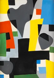 Composizione, 1948 circa (olio su tela)