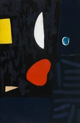 Composizione, 1951 circa (olio su tavola)