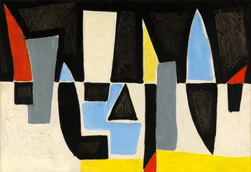 Composizione, 1952 circa (olio su tela)