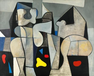 Forme organiche, 1950 circa (olio su tela)