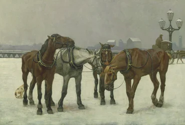 Cavalli da carrozza sulla Senna