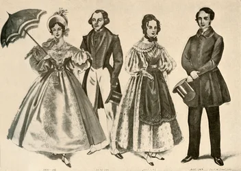 Abbigliamento del 1824-1835, 1907, 1937