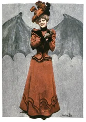 Donna travestita da diavolo, ca 1900