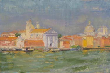 Venezia, Zattere, pomeriggio (olio su tavola)