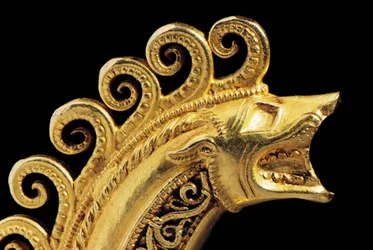 Fibula di guerriero La Tène di grande importanza (dettaglio)