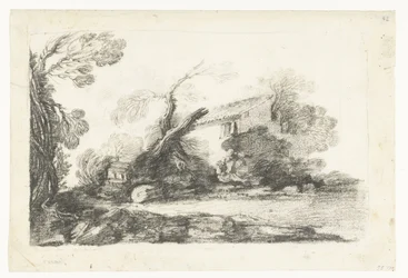 Paesaggio con casa contadina
