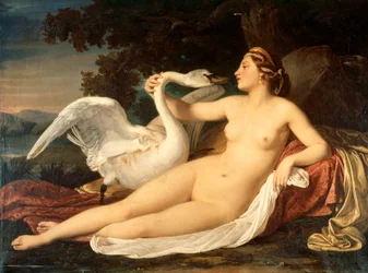 Leda e il cigno, di Cesare Mussini (1804-1879)