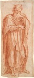 Eleazar, studio per un affresco nella Cappella Sistina, Santa Maria Maggiore, Roma