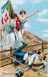 Prima guerra mondiale: manifesto che raffigura un