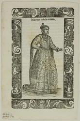 Foglio da Habiti antichi e moderni, tavola 93 da Xilografie da libri del XVI secolo